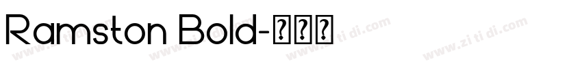 Ramston Bold字体转换